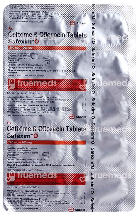 Kefix O 200200 Mg Tablet 10